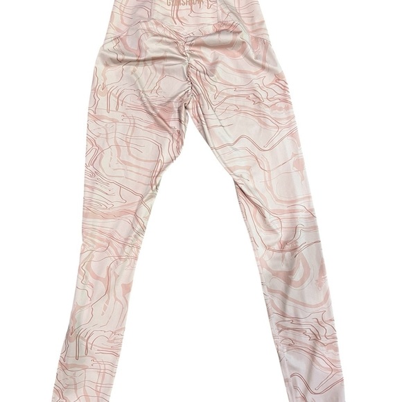 GymShark Women’s Leggings Pink Swirl Size M - Picture 4 of 9